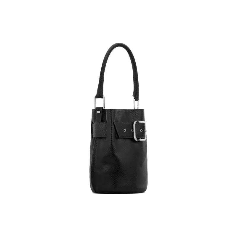 giuseppe zanotti Wanda Snakeskin-effect Bucket Bag-1