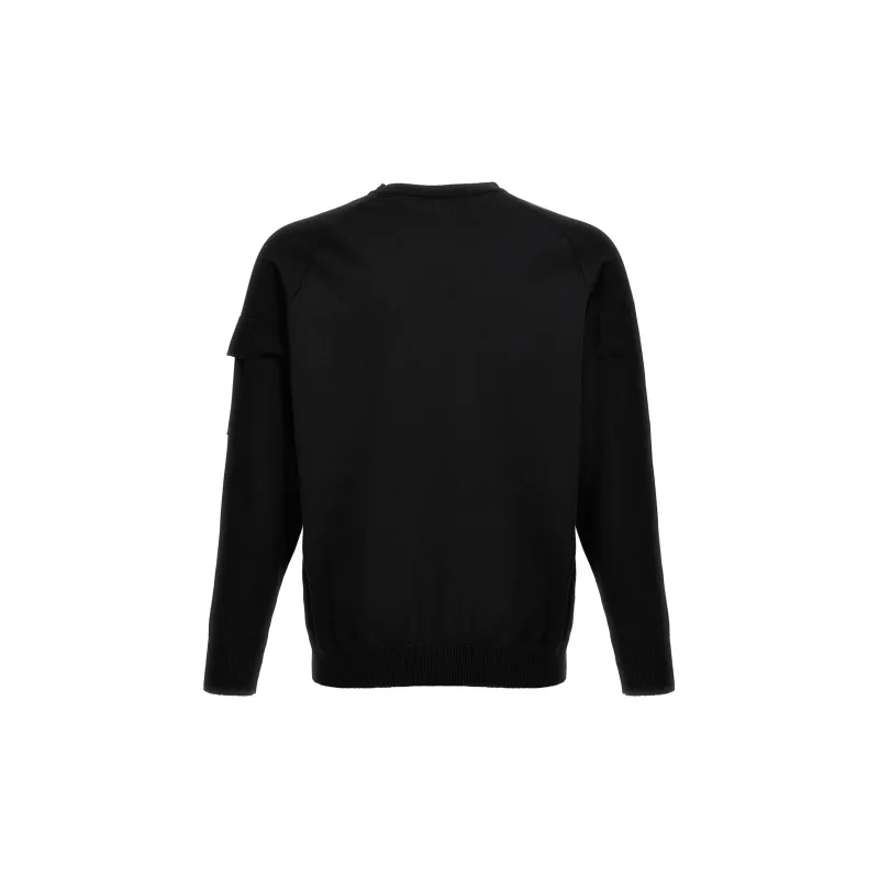C.P.Company Logo appliqué Fine knit Jumper-1