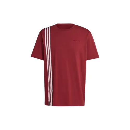 Adidas T-Shirts Men Dark Red