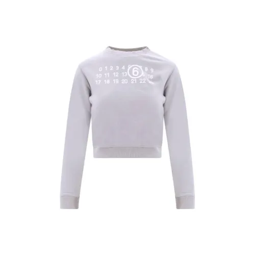 MM6 Maison Margiela Sweatshirts Women's Gray Purple