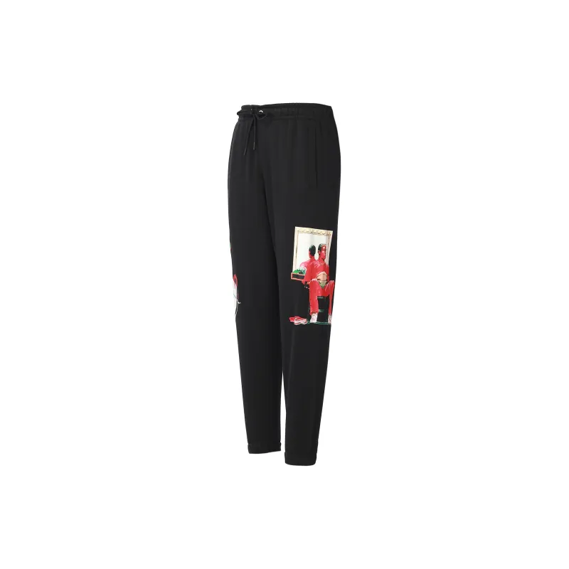 Jordan Knitted Sports Pants Men's Black-4