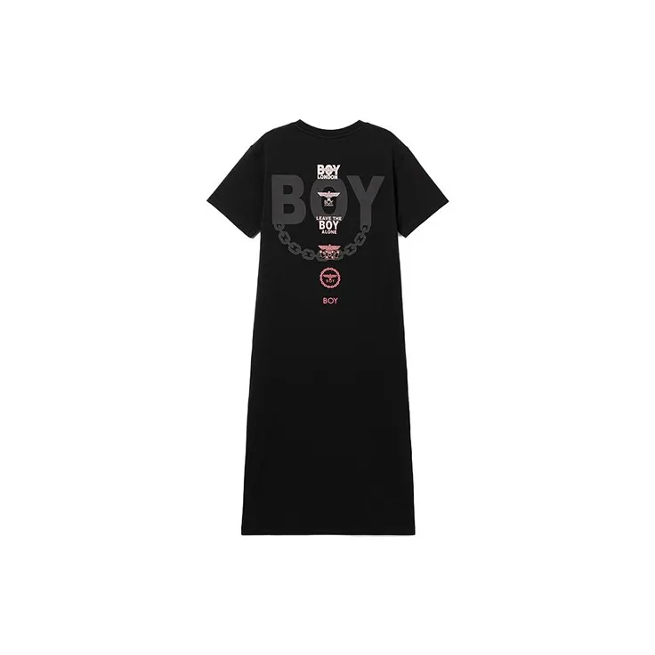 Boy London Short Sleeved Dress Women's Black-1