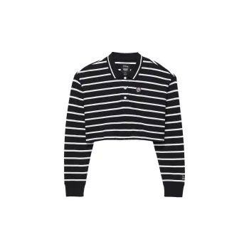 Vans X Disney Co brand Polo Shirt Women's Black White