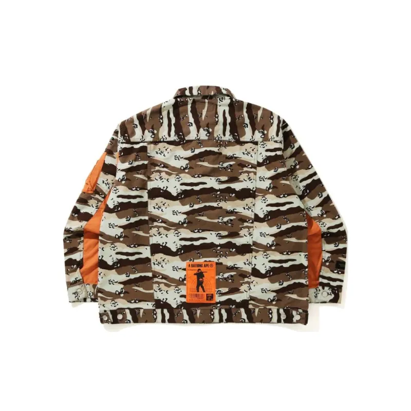 Bape Desert Camo Loose Fit Trucker Jacket-1