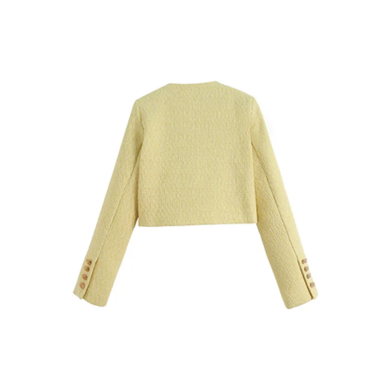 ONNFB Cropped Coats Women's Yellow-1