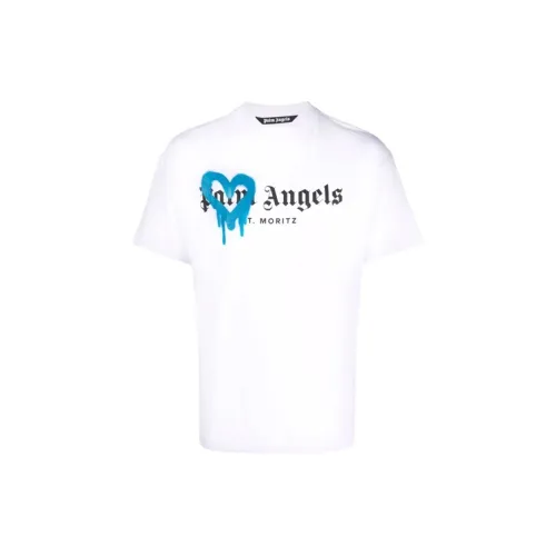 PALM ANGELS St Moritz Heart Sprayed Logo T-shirt 