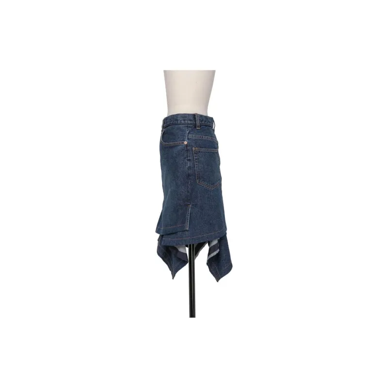 Sacai Denim Skirt 'Blue'-2