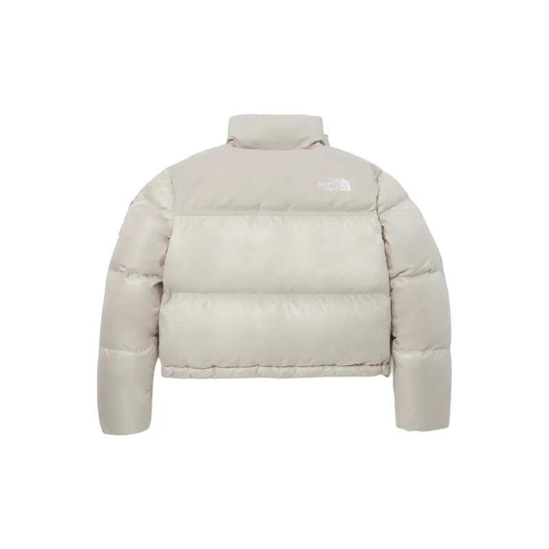 THE NORTH FACE Women's Novelty Nuptse Rds Down Jacket Cream Beige-1