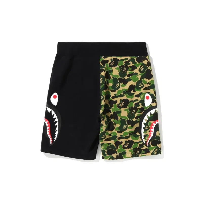 Bape Abc Camo Side Shark Sweat Shorts-5
