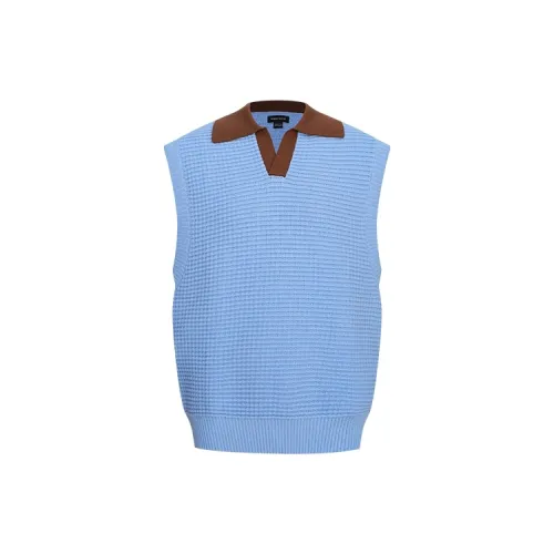 URBAN REVIVO Knitwear Men Gray Blue