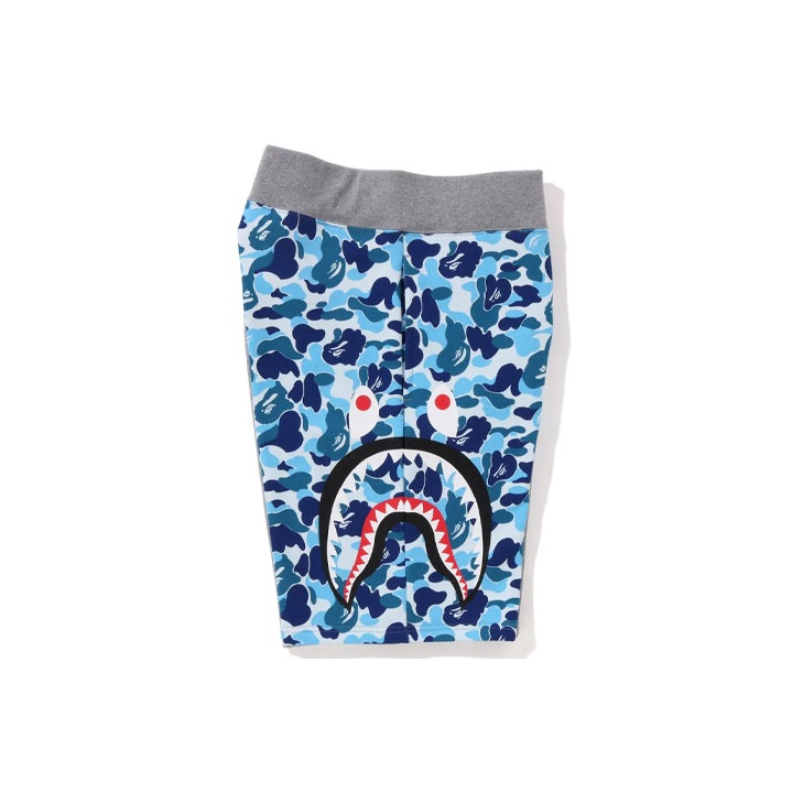 A BATHING APE Abc Camo Side Shark Sweat Shorts