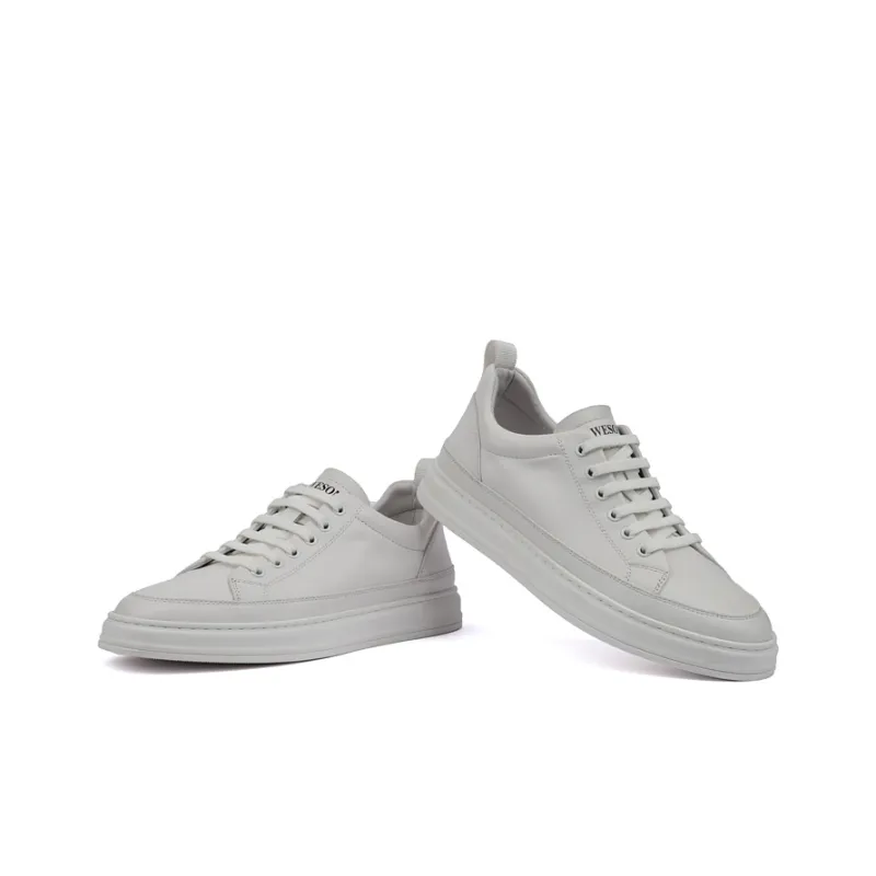 Tide Attack Low Top Skateboard Shoes Men's White-3