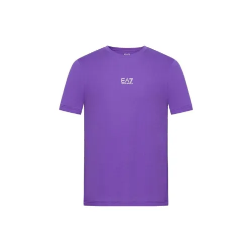 EMPORIO ARMANI EA7 T-Shirts Unisex Purple