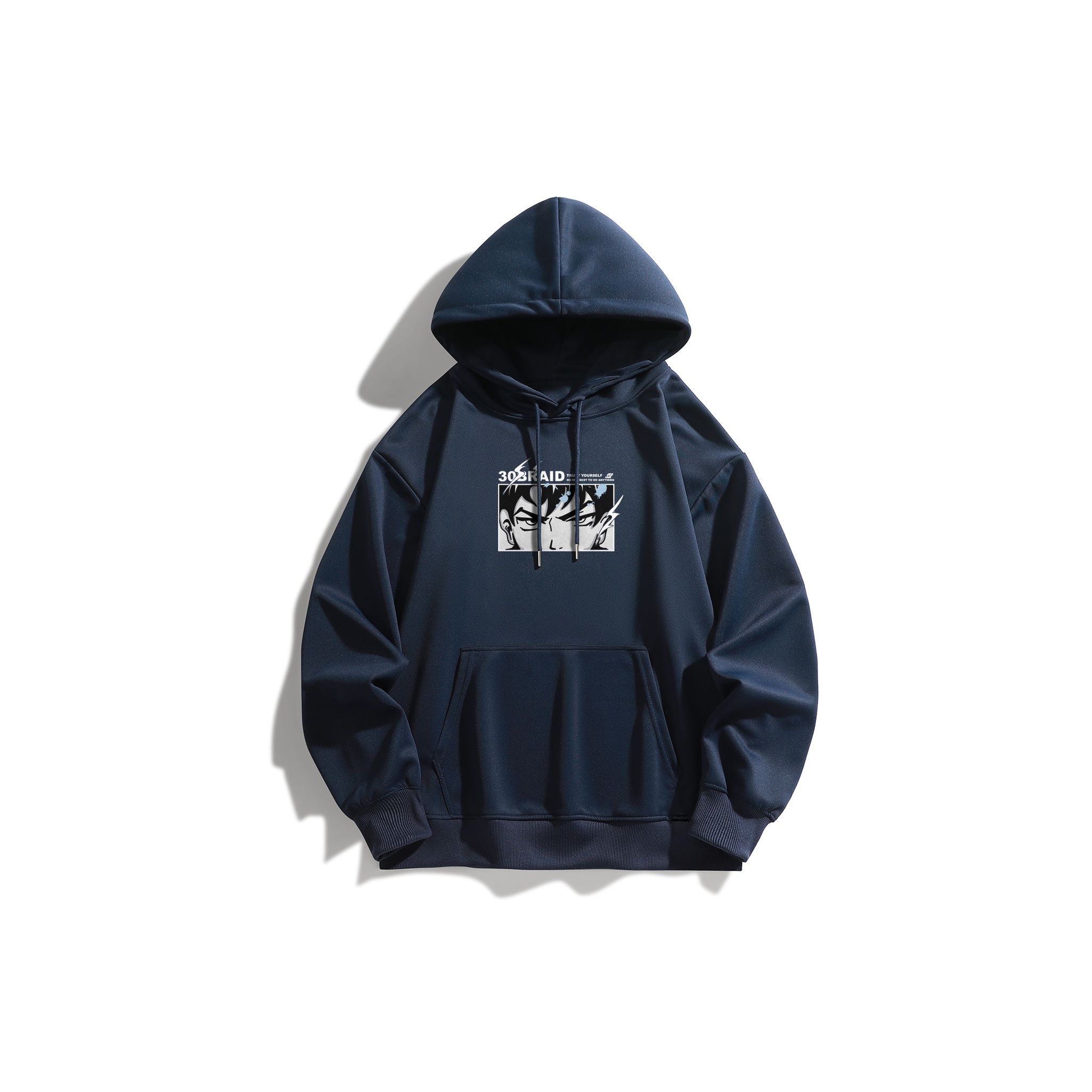 30BRAID Sweatshirts Unisex Navy Blue 2XL - POIZON