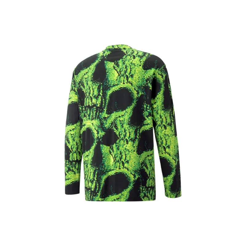 PUMA ESS+ T Shirts Unisex Green-1