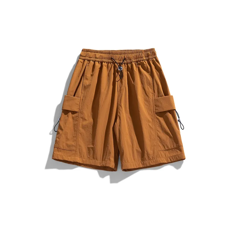 PAINT STAIN Cargo Shorts Unisex Black-35