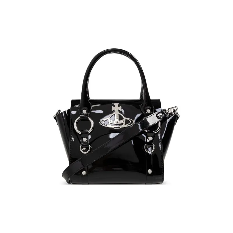 Vivienne Westwood BETTY Calfskin One Shoulder Handbag Mini Women's Black-0