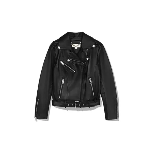 MICHAEL KORS Leather Jackets Women's Black