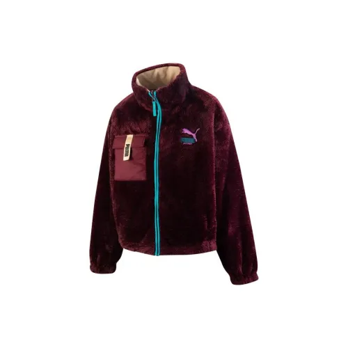 PUMA Velvet Jackets Women's Fuchsia