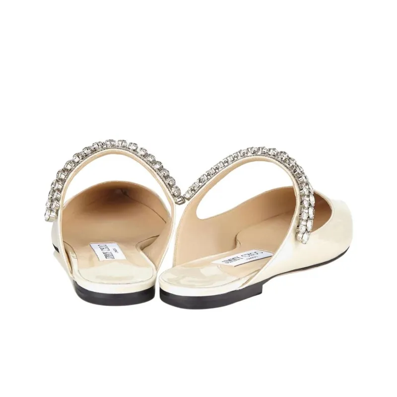 Jimmy Choo Bing Closed Toe Slippers Women's Linen-4