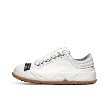 VTVN Falling Stars Meteor Series Triangle Shoes, Vulcanized Shoes Low Top Skateboard Shoes Unisex Moon White