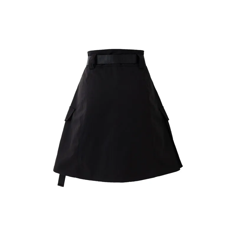 SOON FLOWER Casual Short Skirts Women's Black-1