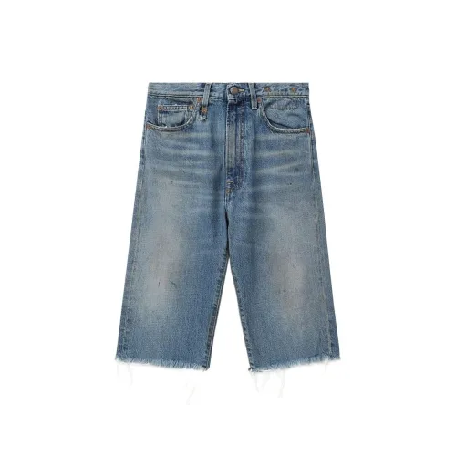 R13 Frayed-edge Denim Shorts