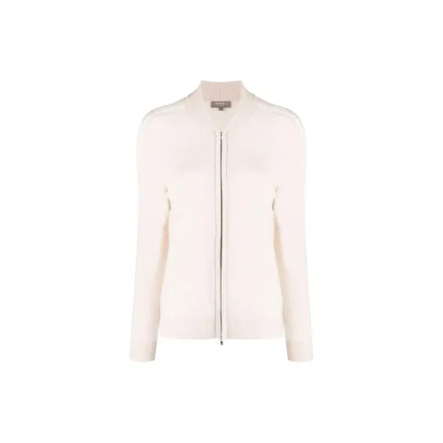 N.Peal Organic Cashmere Knitted Bomber Jacket