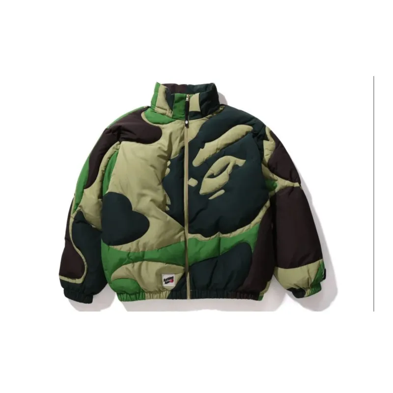 Bape Mega Abc Camo Detachable Hoodie Puffer Down Jacket-4