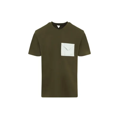 Bottega Veneta T-Shirts Men Olive Oil Color