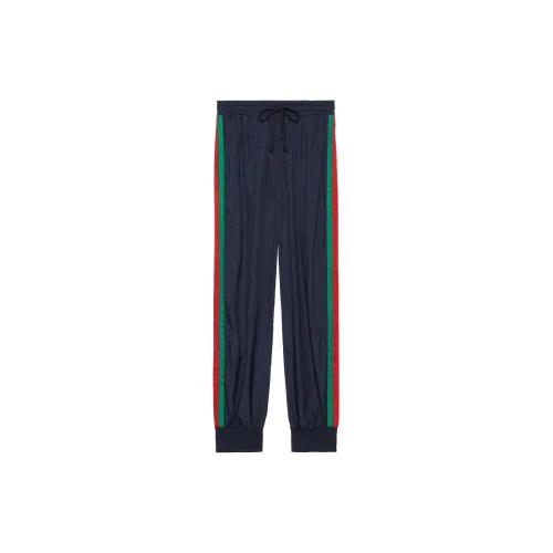 GUCCI Knitted Sweatpants Women's Blue