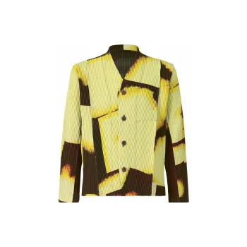 Homme Plissé Issey Miyake FW22 Jackets & Coats Men's Yellow