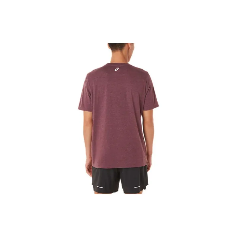Asics Short Sleeve Asics Run Club Tee T-Shirt Men's Red-1