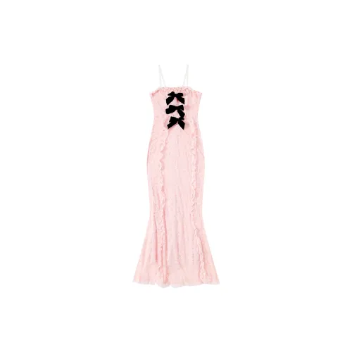 Adeworn Slip Dresses Women's Pink