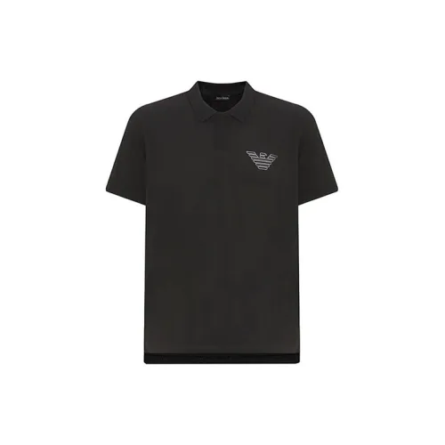 EMPORIO ARMANI Polo Shirts Men Black