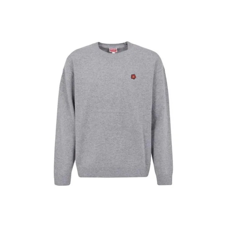 KENZO Boke Flower Series Sweater Men Grey S