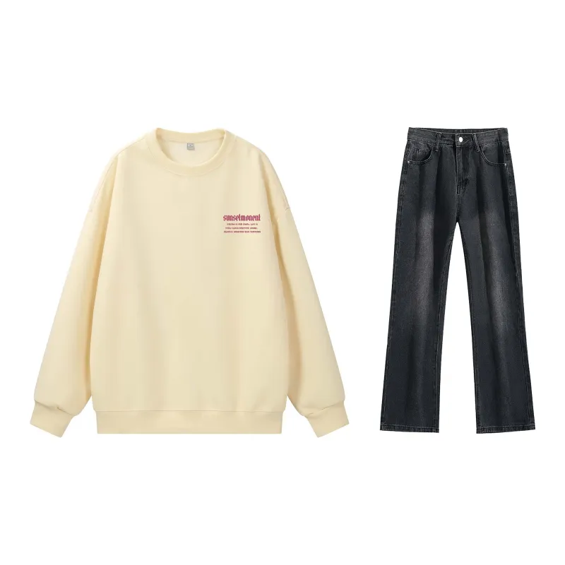 SUNSETMONENT Sweatshirt Set Unisex-13