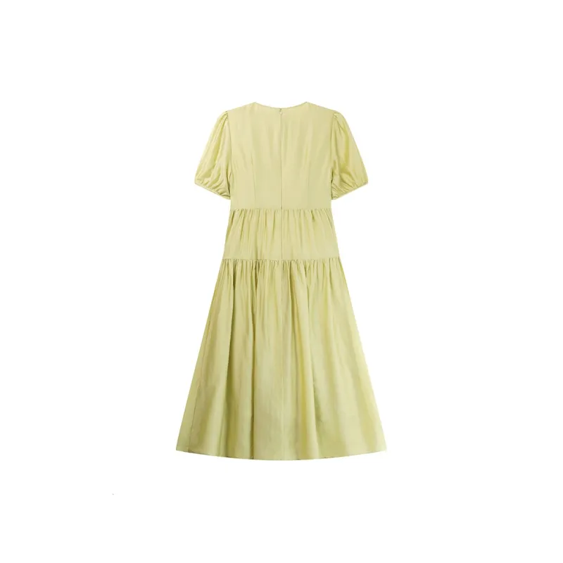 LOUISY AO Short Sleeved Dresses Women's Green-1
