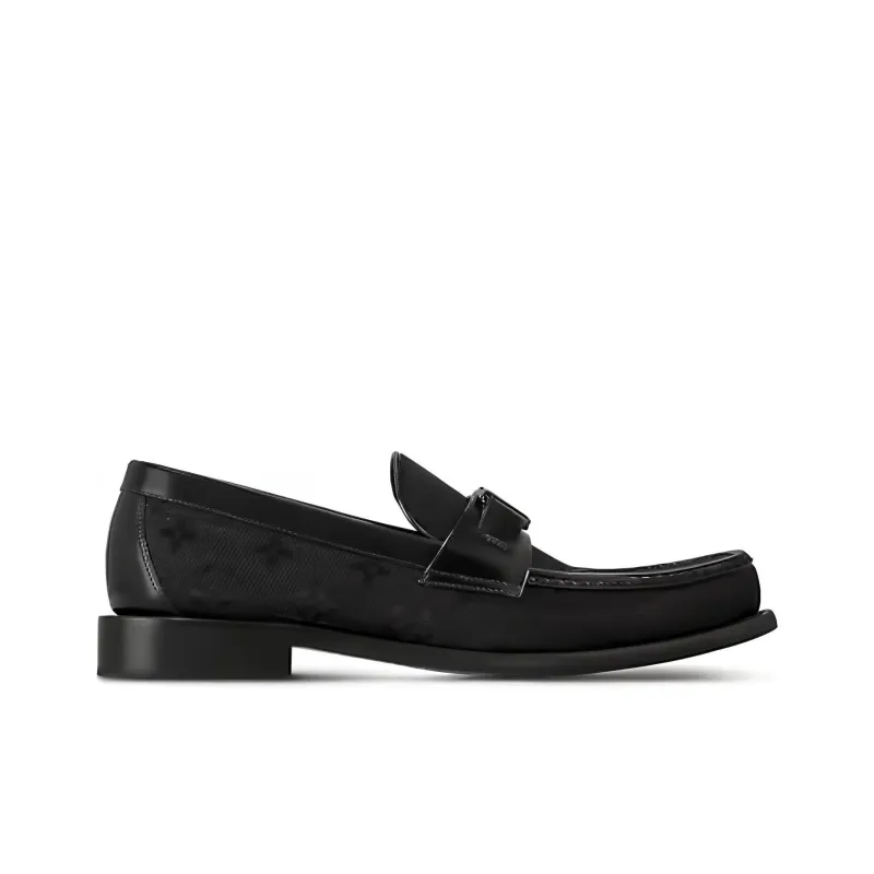 LOUIS VUITTON Moccasino Major Shoes 'Black Monogram'-1