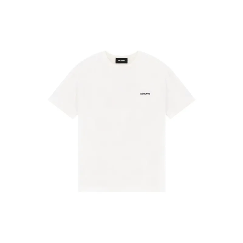 WE11DONE Logo print Cotton T shirt-0