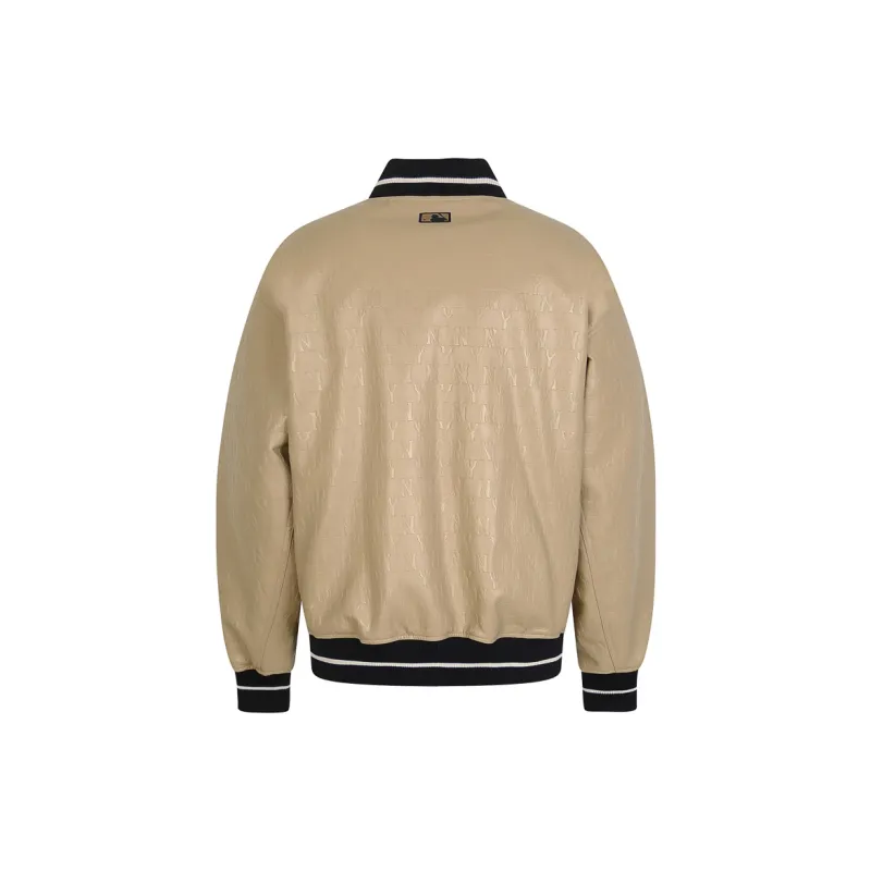 MLB Baseball Jacket Unisex Beige-1