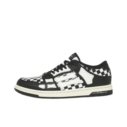 AMIRI Skel Top Low Top Skateboard Shoes Men's Pure Black
