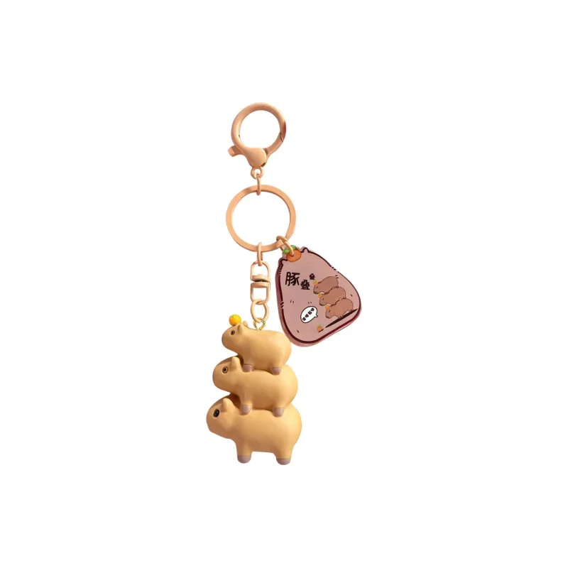 Baimao Resin Keychain Backpack Pendant Keychain Unisex-4