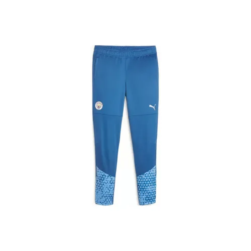 PUMA Manchester City Knitted Sweatpants Women's Lake Blue