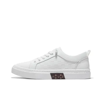 JOSINY Low Top Skateboard Shoes Men's White