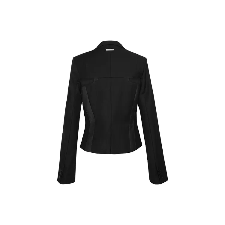 C2H4 Arc Cutting Splicing Layered Tailored Jacket 'Black'-1