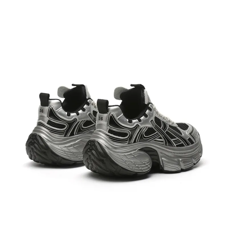 Jin Baichuan Coverage Lightweight Height Increasing Low Top Chunky Sneakers Women's Spring-7
