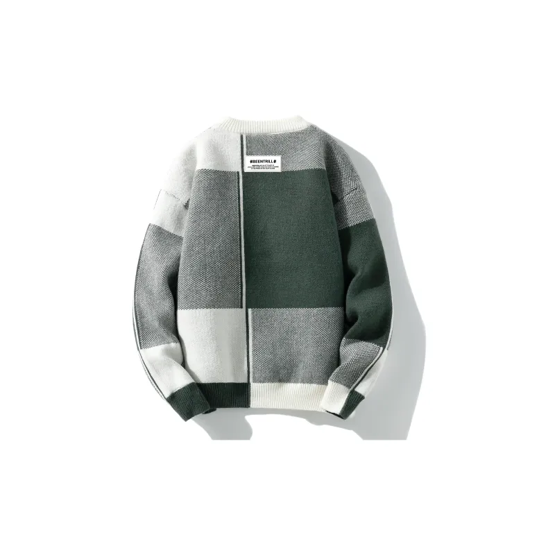 BEENTRILL Sweater Unisex Army Green-1