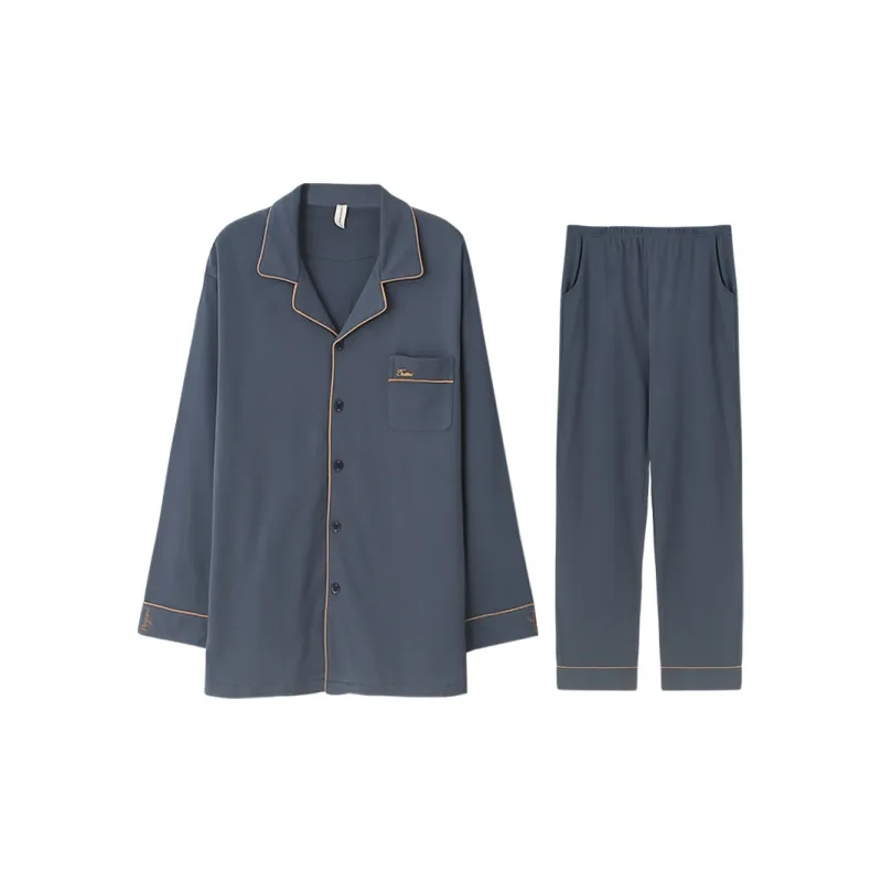 Lan Miao LAMIU Pajama Set Spring And Autumn Season Men's-7