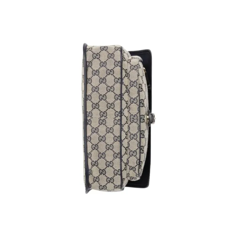 GUCCI GG Canvas Messenger Bag Shoulder Bag Crossbody Bag Kids' Beige-4